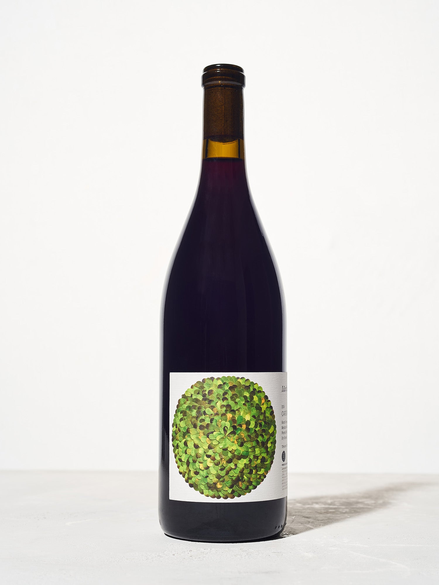 Bottle of Ricetti Carigan 2021 Wine against a white background.